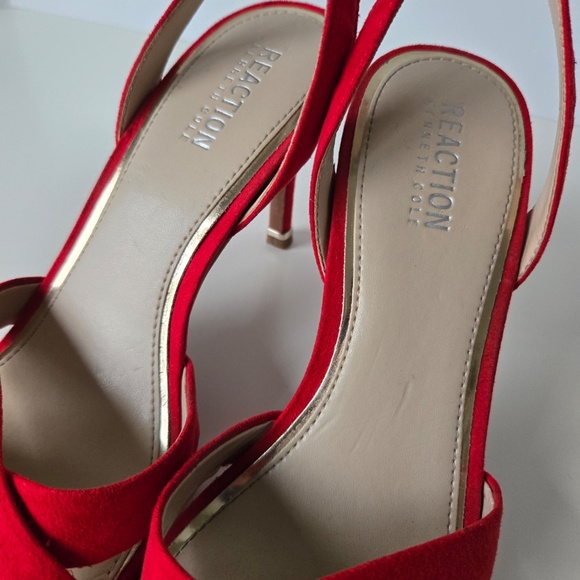 Kenneth Cole Chic Red Slingback Heels - Picture 8 of 17
